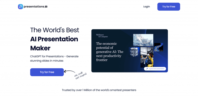 Presentations.ai——AI创建专业演示文稿的平台