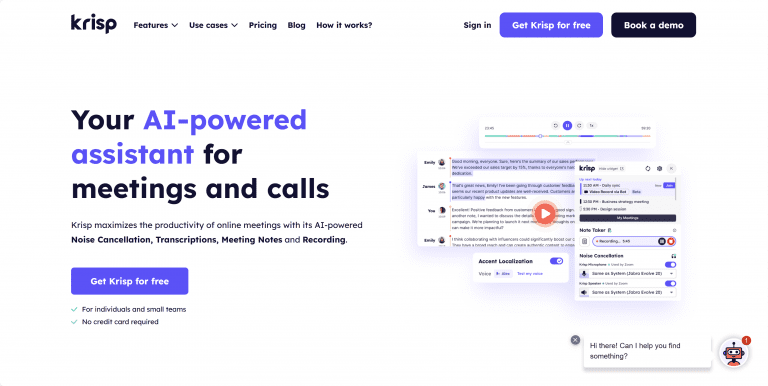 Krisp.ai——噪声消除和AI会议助手（线上会议专用）