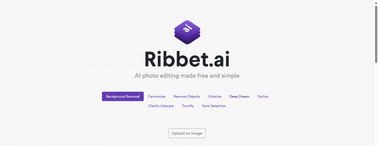 Ribbet——在线AI照片编辑工具